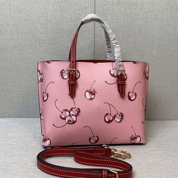 Coach Mollie 25: Cherry Luxury Tote CR293 - Picture 3 of 6